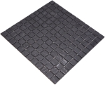 Mosaique Carre ECO uni noir anthracite verre mat