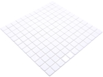 Mosaique carree ECO BLANCO PUR verre aspect piscine blancbrillant