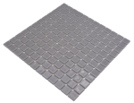 Mosaic QUADRAT ECO LISOS GREY 25 PUR glass gray glossy
