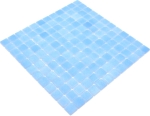 Mosaico quadrato ECO Niebla AZUL TURQUESA PAT vetro antiscivolo aspetto piscina azzurro opaco R11C