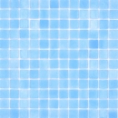 Mosaico cuadrado ECO Niebla AZUL TURQUESA PAT vidrio antideslizante aspecto piscina azul claro mate R11C