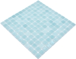Mosaique carree ECO Niebla VERDE CARIBE PAT verre antislip aspect piscine vert clair mat R11C