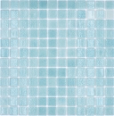 Mosaique carree ECO Niebla VERDE CARIBE PUR verre aspect piscine vert clair brillant