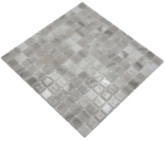 Mosaique carree ECO SEA SALT 25 PUR verre aspect naturel mix beige clair brillant