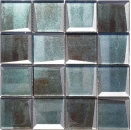 Mosaique de verre Carre 3D vert foret Carrelage cuisine - 88-XB20