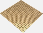 Mosaic tile stainless steel gold brushed wall tile kitchen backsplash bathroom tile