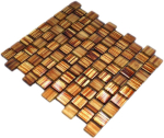 Rivestimento in mosaico di vetro ocra marrone smerigliato vetro opaco chiaro - 78-CF85 - Kopie
