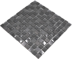 Piastrelle di pietra naturale mosaico rustico vetro mosaico marmo vetro smerigliato grigio scuro nero antracite piastrelle backsplash bagno cucina -83-HQ29 - Kopie