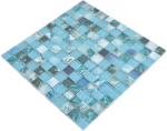 Mosaico di vetro Verde Blu Turchese Oceano Piastrella muro Backsplash Doccia Bagno - 74-0605 - Kopie