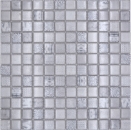 Glasmosaik Mosaikfliese weiss glänzend Afrika Wand Küche Bad Dusche - 68-WL14