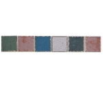 Fliesen Fliesenbordüren Orient color mix Keramikmosaik Vintage Used Multicolor Bunt Mosaikmatte